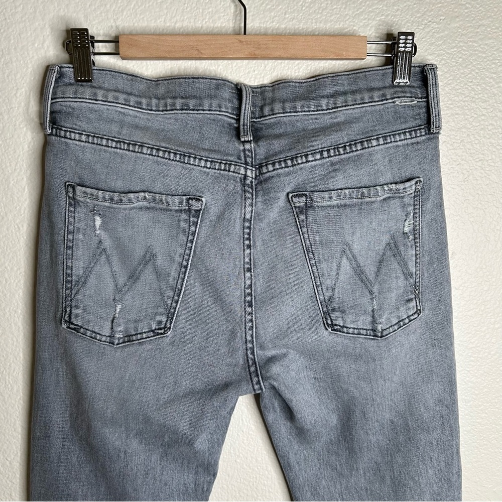 Mother The Scrapper Cuff Ankle Fray jeans Shadows In The Grass 29 - Picture 13 of 15